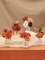 Burnt Orange Fall Artificial Flowers Set, Silk Roses & Peonies DIY Floral Arrangement Kit for Wedding Bouquet, Centerpieces, Cake Flowers, Baby Shower & Home Autumn Decor